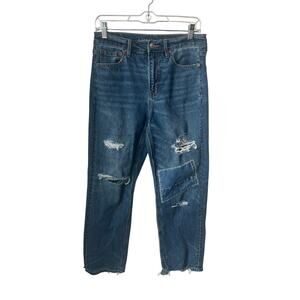 American Eagle Super High Rise Ankle Straight Jeans - 6S